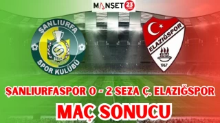 ŞANLIURFASPOR 0 - 2 SEZA Ç. ELAZIĞSPOR MAÇ SONUCU