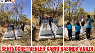 Şehit Öğretmenler Kabri Başında Anıldı