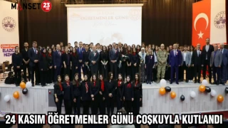 24 KASIM ÖĞRETMENLER GÜNÜ COŞKUYLA KUTLANDI