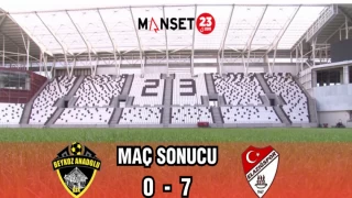 BEYKOZ ANADOLU SPOR 0 - 7 SEZA Ç. ELAZIĞSPOR MAÇ SONUCU