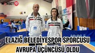 Elazığ Belediyespor Sporcusu, Avrupa Üçüncüsü Oldu