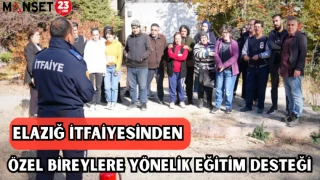 ELAZIĞ İTFAİYESİNDEN ÖZEL BİREYLERE YÖNELİK EĞİTİM DESTEĞİ