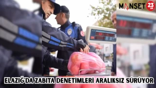 ELAZIĞ'DA ZABITA DENETİMLERİ ARALIKSIZ SÜRÜYOR