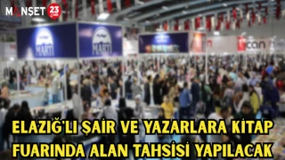 Elazığ'lı şair ve yazarlara Kitap Fuarında alan tahsisi yapılacak