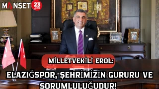 Gürsel Erol: Elazığspor, Şehrimizin Gururu ve Sorumluluğudur!