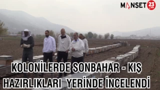 KOLONİLERDE SONBAHAR - KIŞ HAZIRLIKLARI YERİNDE İNCELENDİ