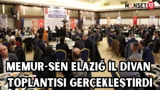 Memur-Sen Elazığ İl Divan Toplantısı Gerçekleştirdi