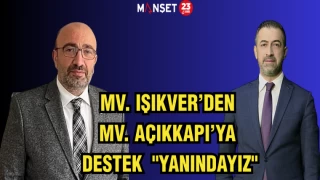 MV. IŞIKVER'DEN MV. AÇIKKAPIYA DESTEK "YANINDAYIZ"