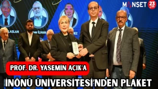 Prof. Dr. Yasemin Açık’a İnönü Üniversitesi’nden plaket