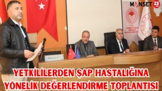 YETKİLİLERDEN ŞAP HASTALIĞINA YÖNELİK DEĞERLENDİRME TOPLANTISI