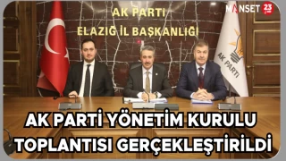 AK Parti yönetim kurulu toplantısı gerçekleştirildi
