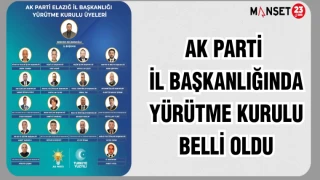 AK Parti İl Başkanlığında Yürütme Kurulu Belli Oldu