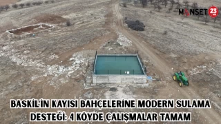 Baskil’in Kayısı Bahçelerine Modern Sulama Desteği: 4 Köyde Çalışmalar Tamam