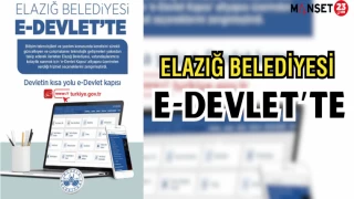 ELAZIĞ BELEDİYESİ E-DEVLET'TE
