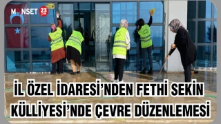 İl Özel İdaresi’nden Fethi Sekin Külliyesi’nde Çevre Düzenlemesi