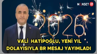 Vali Hatipoğlu, yeni yıl dolayısıyla bir mesaj yayımladı