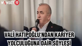 VALİ HATİPOĞLU'NDAN KARİYER YOLCULUĞUNA DAİR SÖYLEŞİ