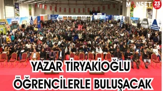 Yazar Tiryakioğlu, Öğrencilerle Buluşacak