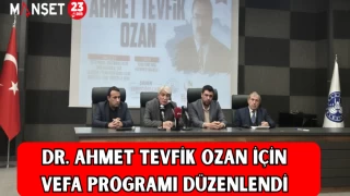 Dr. Ahmet Tevfik Ozan İçin Vefa Programı Düzenlendi