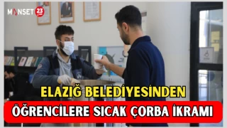 Elazığ Belediyesinden Öğrencilere Sıcak Çorba İkramı