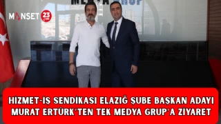 HİZMET-İŞ SENDİKASI ELAZIĞ ŞUBE BAŞKAN ADAYI MURAT ERTÜRK’TEN TEK MEDYA GRUP’A ZİYARET