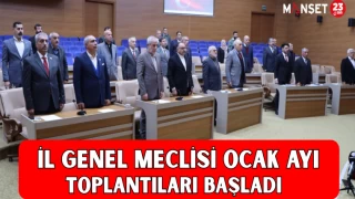 İl Genel Meclisi Ocak Ayı Toplantıları Başladı