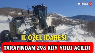 İL ÖZEL İDARESİ TARAFINDAN 298 KÖY YOLU AÇILDI