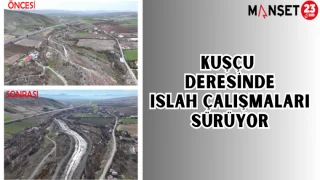 KUŞÇU DERESİNDE ISLAH ÇALIŞMALARI SÜRÜYOR