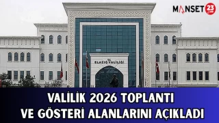 Valilik 2026 Toplantı ve Gösteri Alanlarını Açıkladı