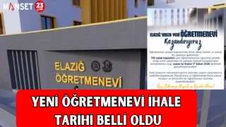Yeni Öğretmenevi İhale Tarihi Belli Oldu