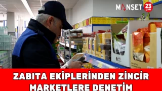 Zabıta Ekiplerinden Zincir Marketlere Denetim