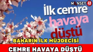 BAHARIN İLK MÜJDECİSİ CEMRE HAVAYA DÜŞTÜ