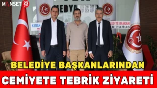Belediye Başkanlarından Cemiyete Tebrik Ziyareti