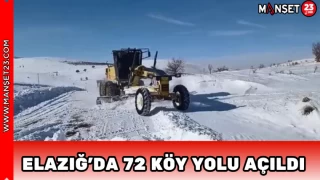 Elazığ’da 72 Köy Yolu Açıldı