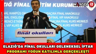 Elazığ’da Final Okulları Geleneksel İftar Programı Yoğun Katılımla Gerçekleşti