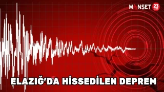 ELAZIĞ'DA HİSSEDİLEN DEPREM