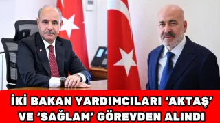 İKİ BAKAN YARDIMCILARI 'AKTAŞ' VE 'SAĞLAM' GÖREVDEN ALINDI