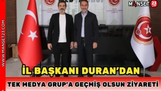 İl Başkanı Duran’dan Tek Medya Grup’a Geçmiş Olsun Ziyareti