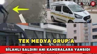 Tek Medya Grup'a Silahlı Saldırı Anı Kameralara Yansıdı