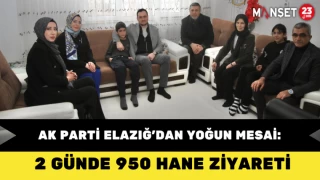 AK Parti Elazığ’dan Yoğun Mesai: 2 Günde 950 Hane Ziyareti