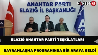 Elazığ Anahtar Parti Teşkilatları Bayramlaşma Programında Bir Araya Geldi