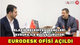 Elazığ Belediyesi Gençleri Avrupa ile Buluşturuyor: Eurodesk Ofisi Açıldı