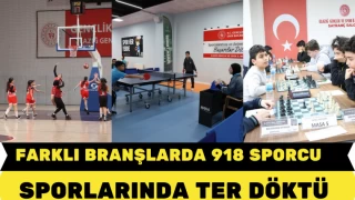 FARKLI BRANŞLARDA 918 SPORCU OKUL SPORLARINDA TER DÖKTÜ