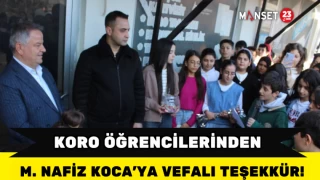 Koro Öğrencilerinden M. Nafiz Koca’ya Vefalı Teşekkür!