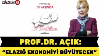 PROF. DR. AÇIK: "ELAZIĞ EKONOMİYİ BÜYÜTECEK"