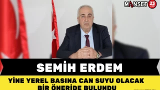 Semih Erdem Yine Yerel Basına Can Suyu Olacak Bir Öneride Bulundu