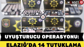 Uyuşturucu Operasyonu: Elazığ’da 14 Tutuklama
