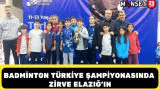 BADMİNTON TÜRKİYE ŞAMPİYONASINDA ZİRVE ELAZIĞ'IN