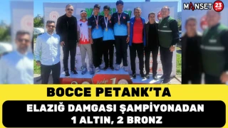 BOCCE PETANK’TA ELAZIĞ DAMGASI ŞAMPİYONADAN 1 ALTIN, 2 BRONZ