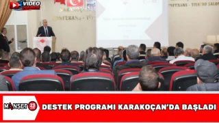 Destek Programı Karakoçan’da Başladı